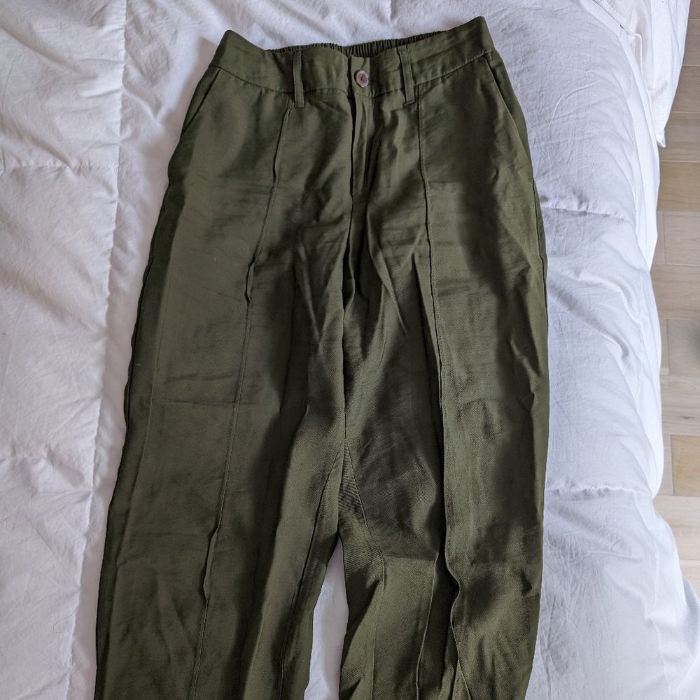 High waisted trousers